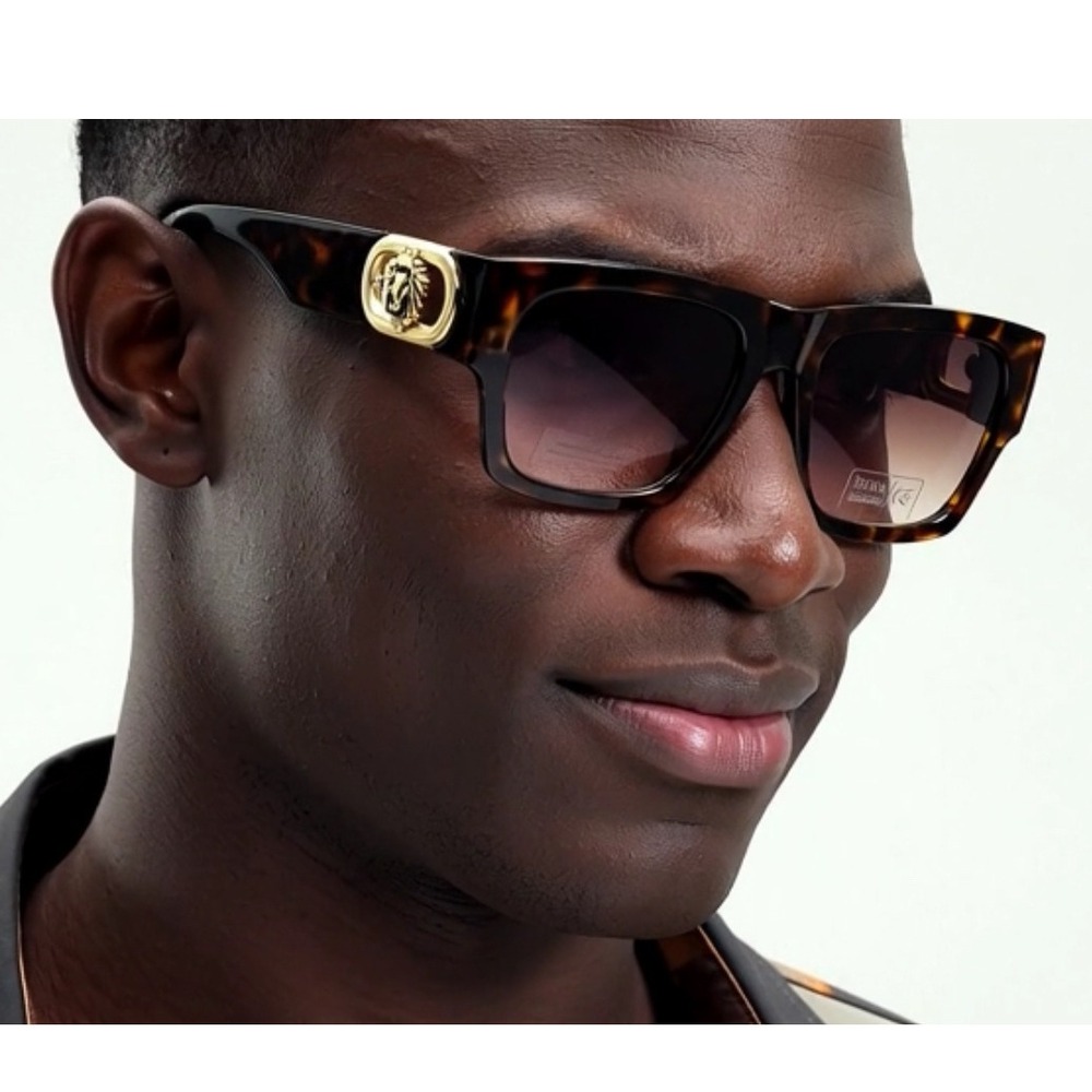 Designer Sunglasses Square Tortoise Men Shades Hip Hop Style Flat Top Shades New